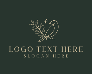 Deluxe - Nature Bird Branch logo design