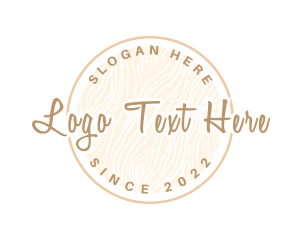 High End - Circle Feminine Watercolor logo design