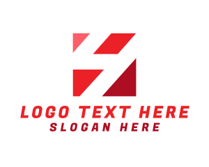 Negative Space - Modern Negative Space Number 4 logo design