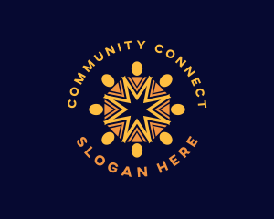 People Community Support logo design