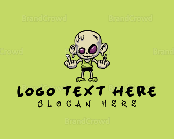 Bald Zombie Fuck Logo