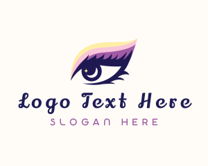 Makeup - Beauty Makeup Eyelashes logo design