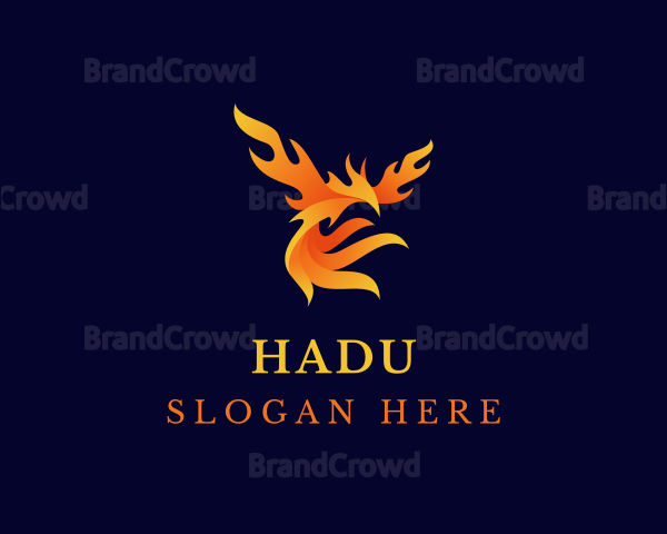 Blazing Mythical Bird Logo