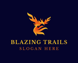 Blazing Mythical Bird logo design