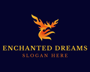 Fantasy - Blazing Mythical Bird logo design