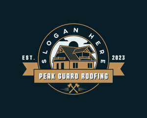 Roofing - Roof Cabin Roofing logo design