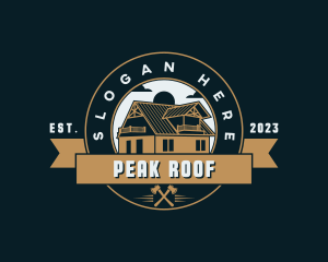 Roof - Roof Cabin Roofing logo design