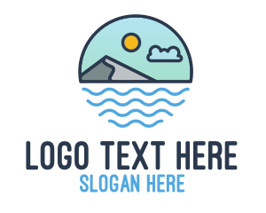 Sea - Coastal Sea Mountain logo design