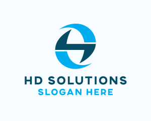 Digital Technology Letter H logo design