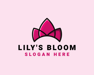 Lily - Royal Tulip Tiara logo design