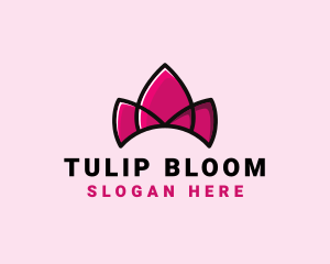 Tulip - Royal Tulip Tiara logo design