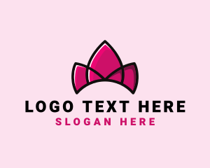 Queen - Royal Tulip Tiara logo design