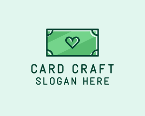 Card - Love Heart Money logo design