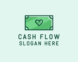Monetary - Love Heart Money logo design