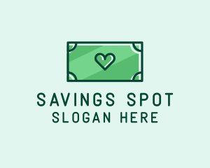 Discount - Love Heart Money logo design