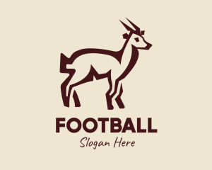 Brown Farm Goat  Logo