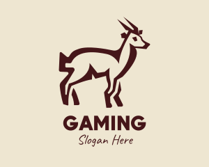 Hunter - Brown Farm Goat logo design