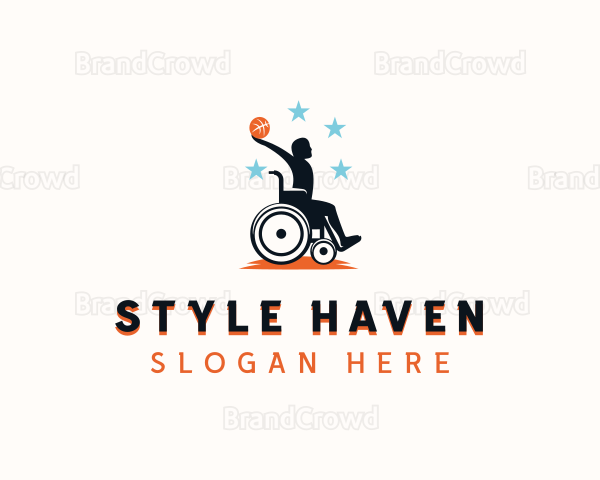 Disabled Basketball Paralympic Logo