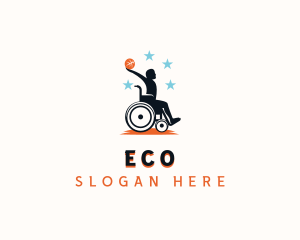 Disabled Basketball Paralympic Logo