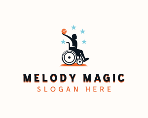 Disabled Basketball Paralympic Logo