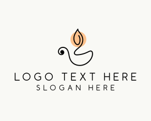 Relaxation - Candle Light Spa logo design