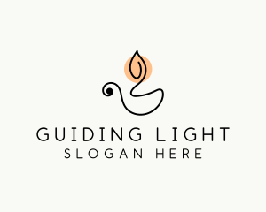 Candle Light Spa logo design