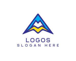 Vacation - Triangle Mountain M logo design