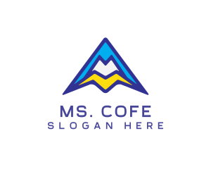 Triangle Mountain M logo design