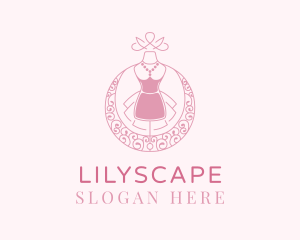 Fashion Designer - Fancy Lace Mannequin logo design