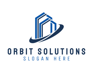 Building Real Estate Orbit logo design