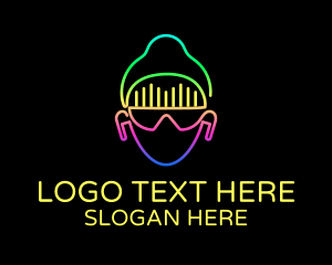 Neon - Neon Music DJ logo design