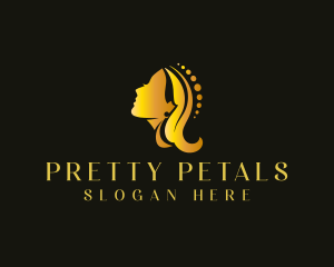 Woman Beauty Hair  logo design