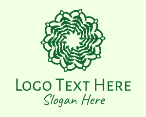 Massage - Nature Fern Pattern logo design