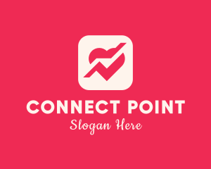 Meeting - Heart Dating App Icon logo design