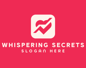 Heart Dating App Icon logo design