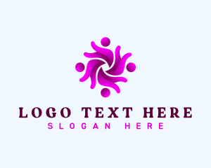Outsourcing - Human Social Team logo design