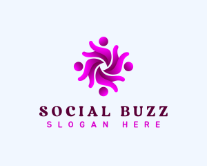 Human Social Team logo design