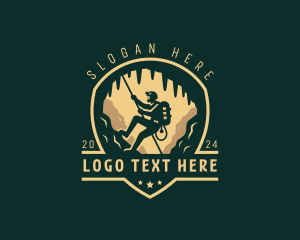 Mountain Biking - Survival Caving Adventure logo design