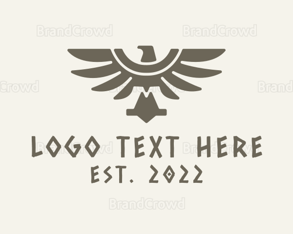 Ethnic Mayan Eagle Logo