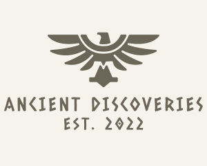 Ethnic Mayan Eagle logo design