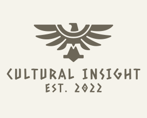 Ethnic Mayan Eagle logo design