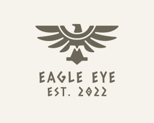 Ethnic Mayan Eagle logo design