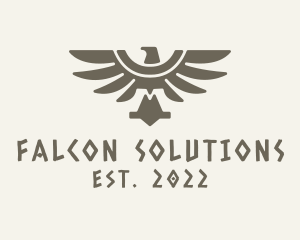 Ethnic Mayan Eagle logo design