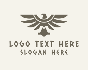 Ethnic Mayan Eagle Logo