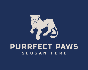 Wild Panther Feline  logo design