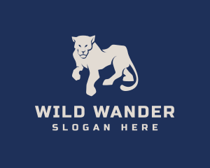 Wild Panther Feline  logo design