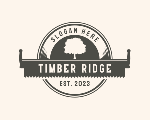 Logging - Lumberjack Logging Saw logo design