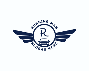 Race - Automotive Car Wings Mechanic logo design