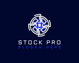 Stock - Digital Cryptocurrency Tech logo design