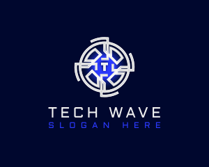 Electronic - Digital Cryptocurrency Tech logo design